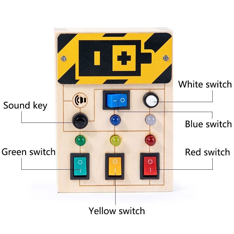 BusyBoard™ - Tablica sensoryczna ze światełkami - Zabawka edukacyjna