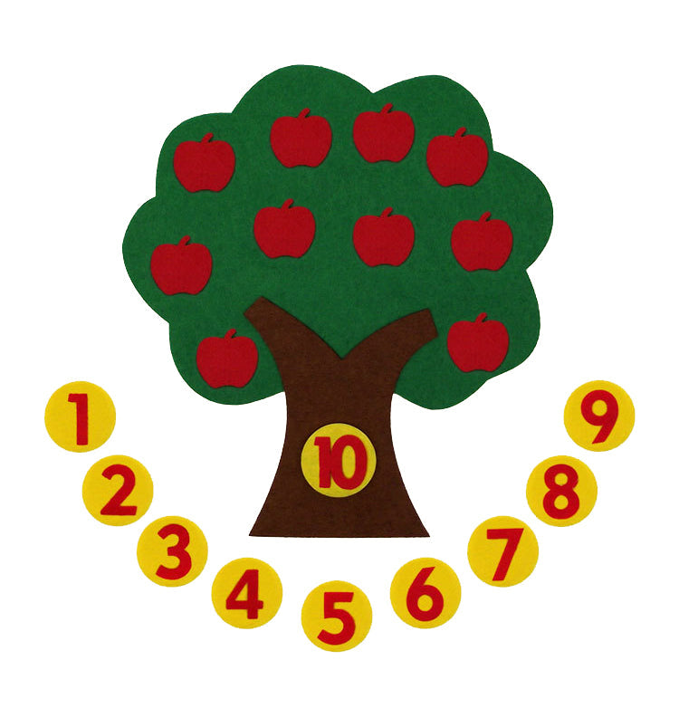 Felt Math Tree™ - Matematyczne drzewko - Filcowa zabawka edukacyjna